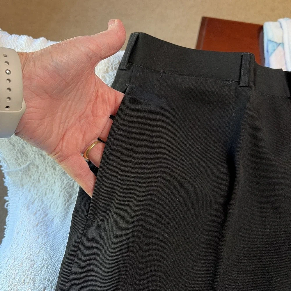 US Military Dress Pants 34x32 Classic Service‎ P/W Uniform SU Black Trousers